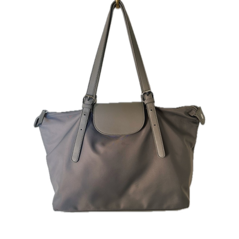 Gray Shoulder Tote Bag